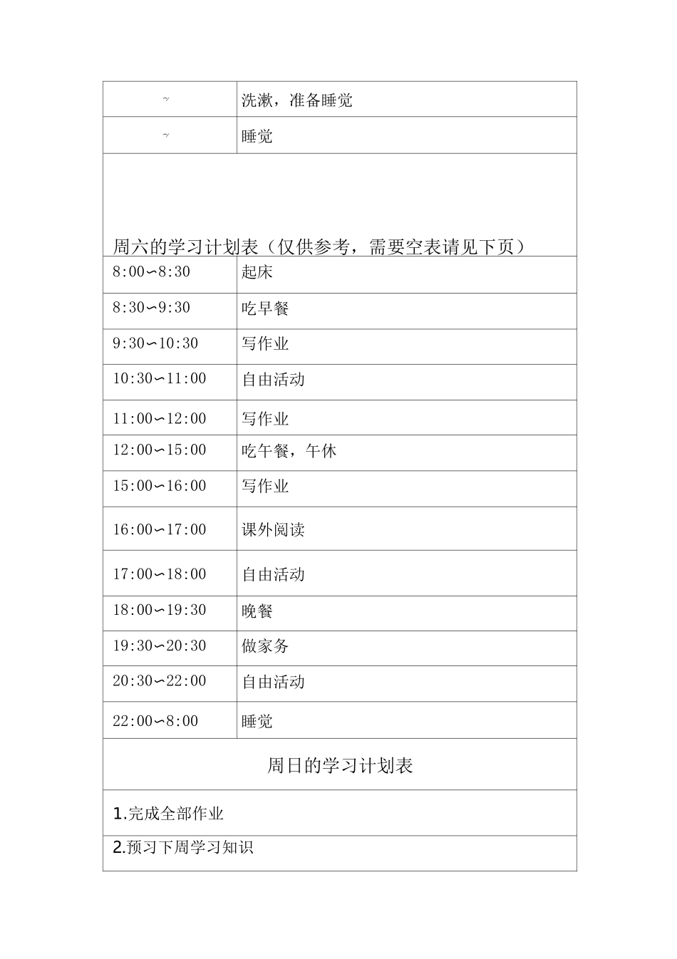 学生学习计划表很全面_第3页