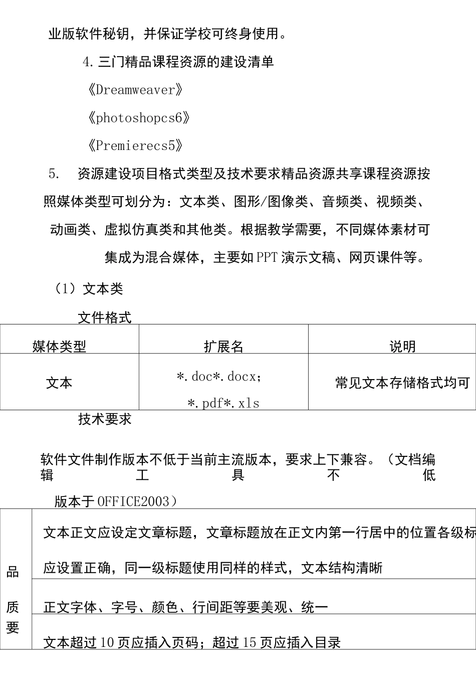 项目清单及要求_第3页