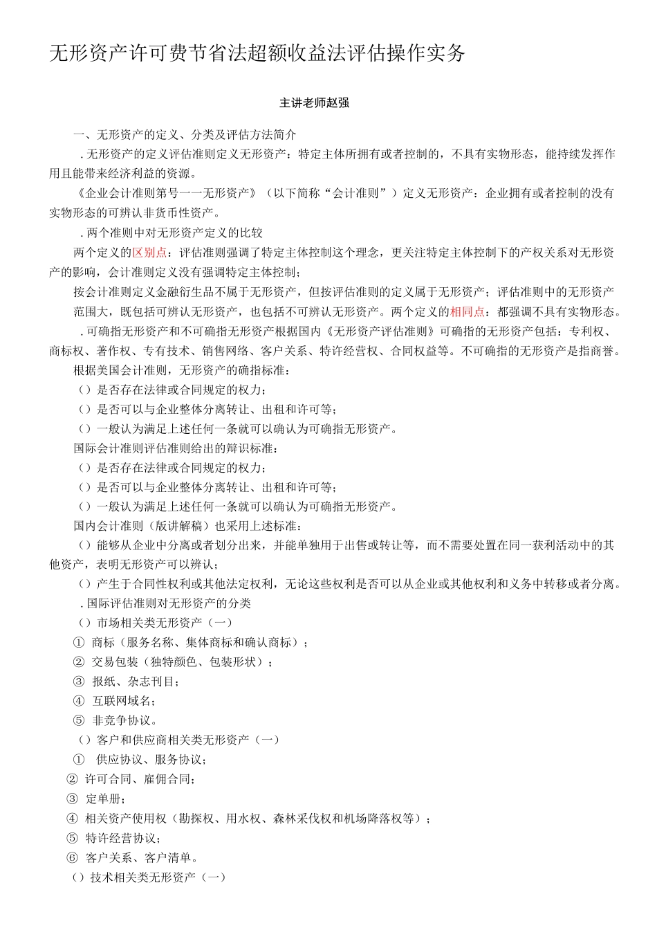 无形资产评估许可费节省法_第1页