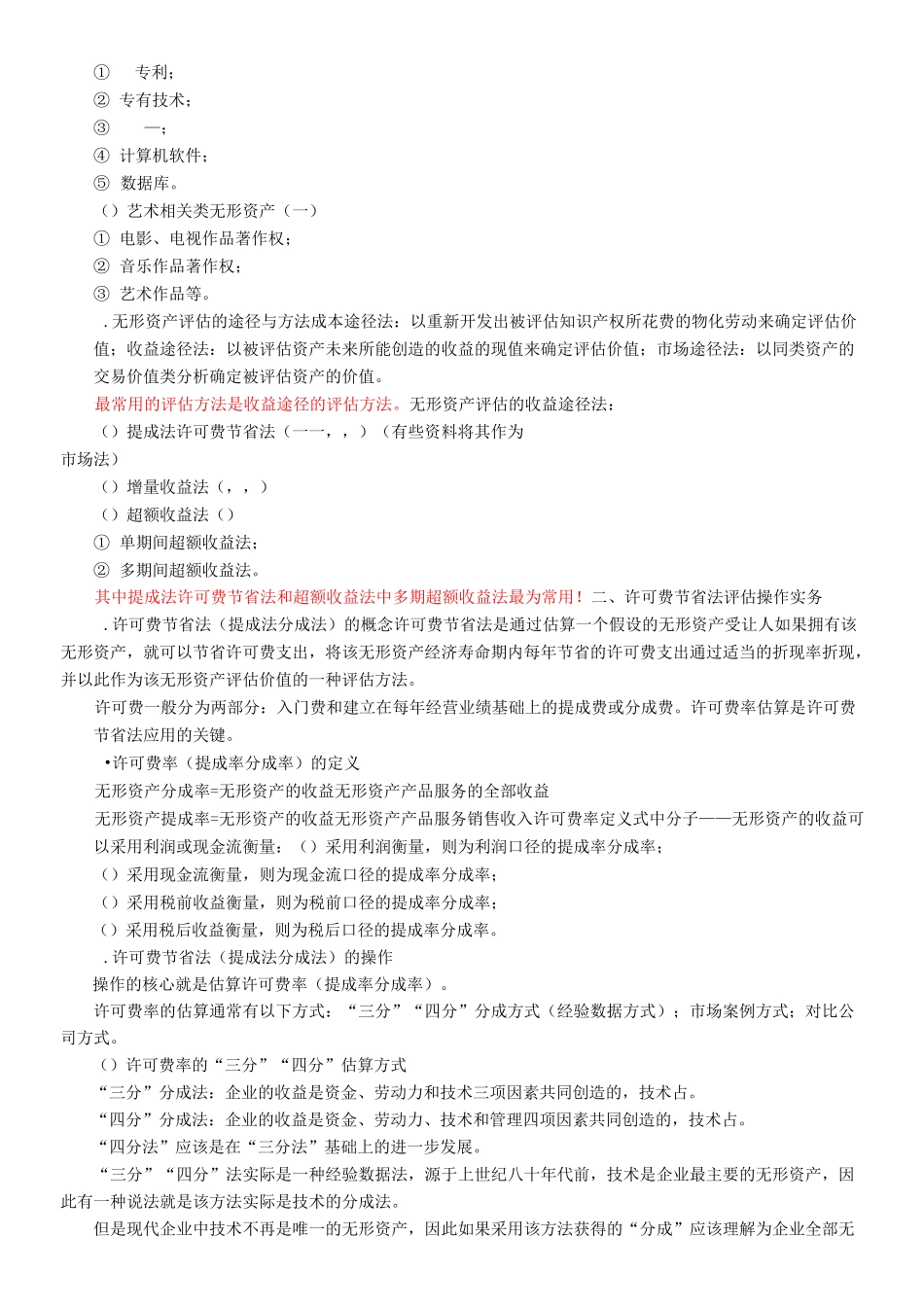 无形资产评估许可费节省法_第2页