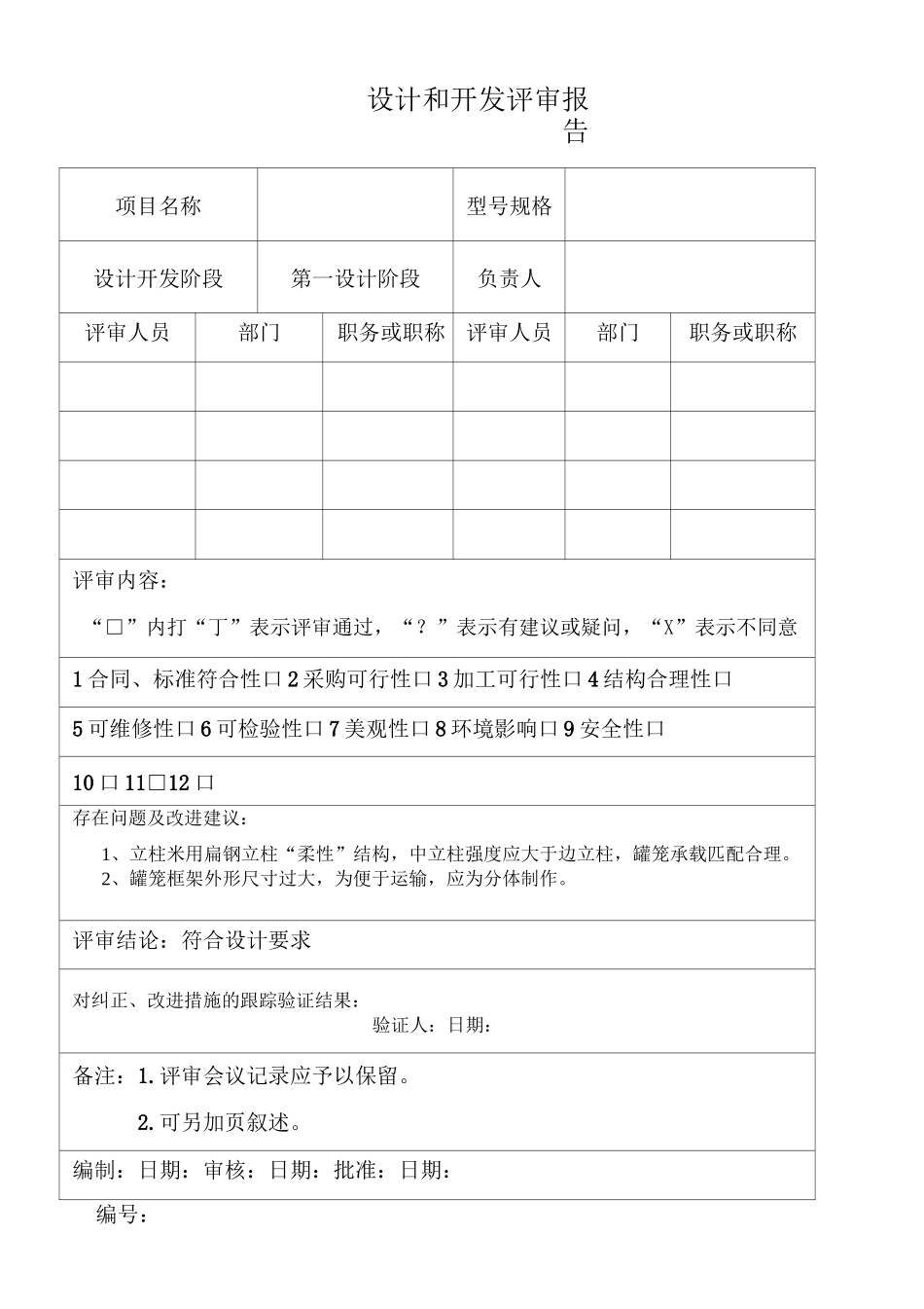 设计和开发评审报告_第1页
