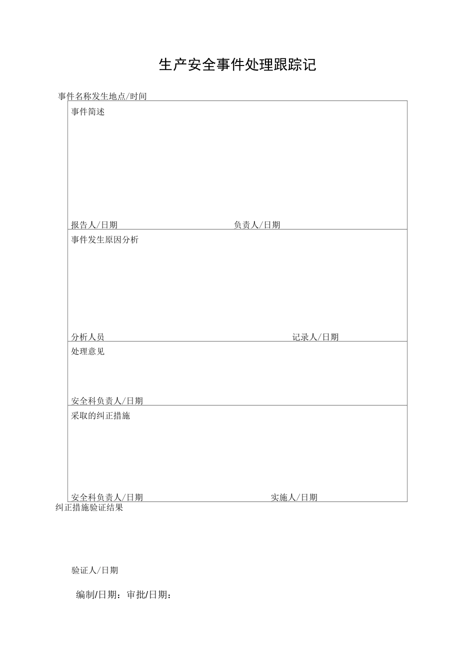 生产安全事故管理台账模板_第3页