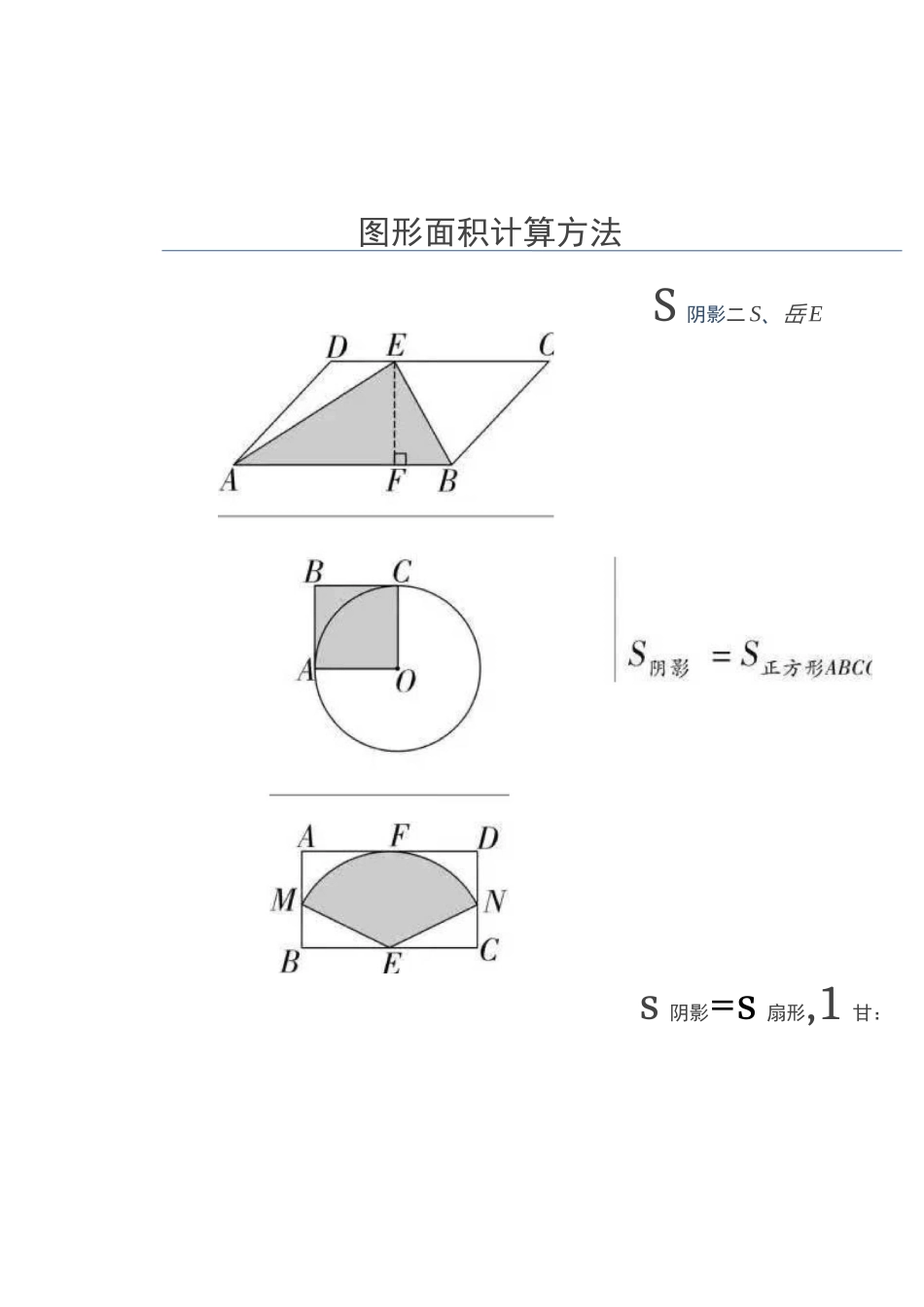 求阴影部分面积解题方法_第2页