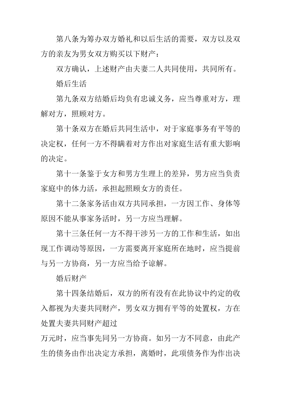 婚前债务协议书_第3页