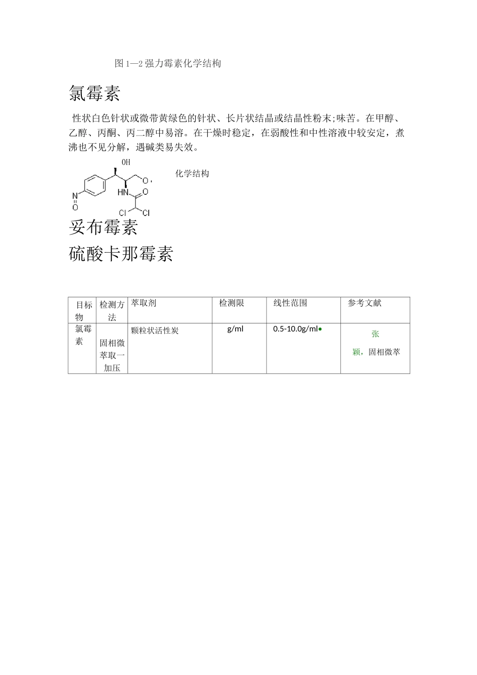 几种常见抗生素的相关性质和检测方法_第3页