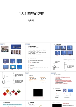 1.3.1药品的取用课件(配套）