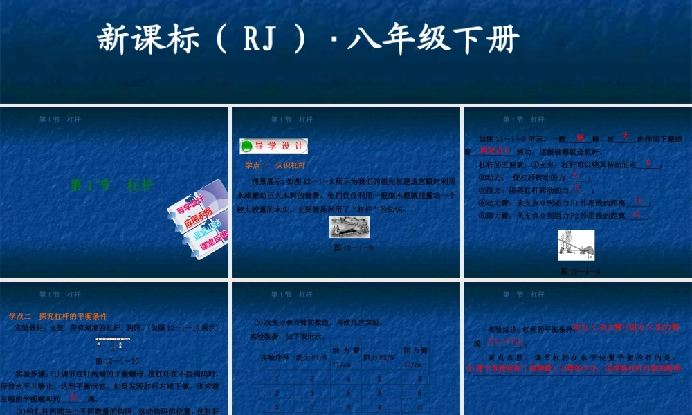 1.第1节  杠杆