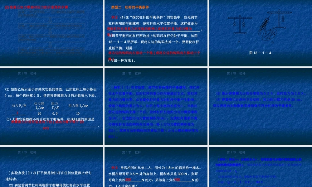 1.第1节  杠杆