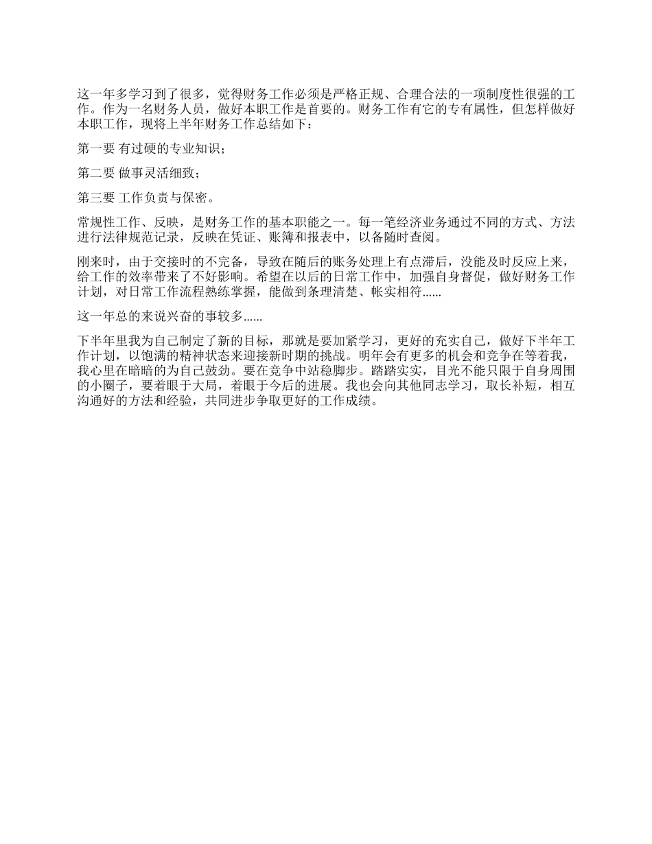 2024年财务工作总结范文_第1页