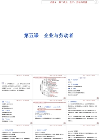 2  第五课　企业与劳动者