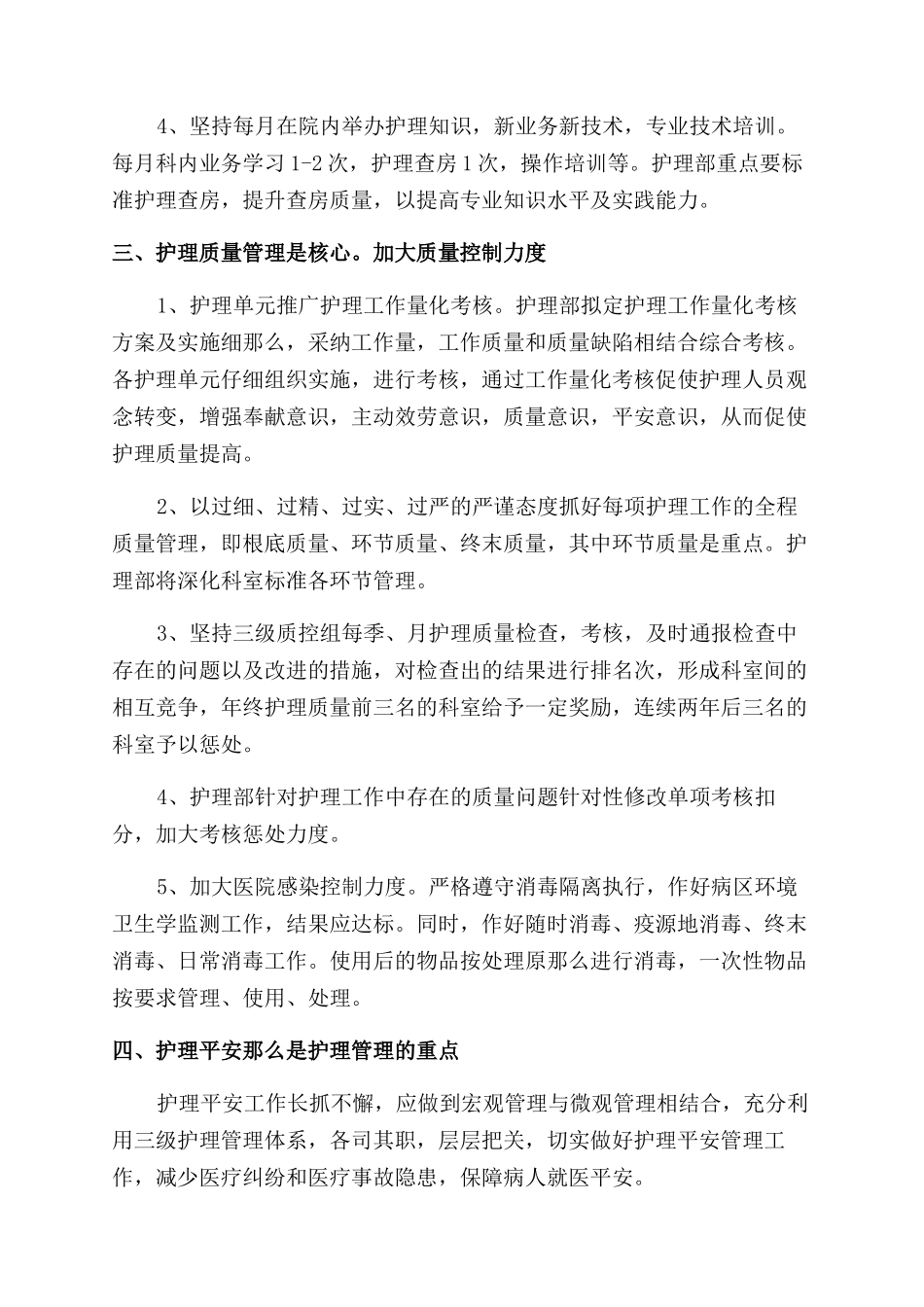 2024护士长下半年工作计划范文及安排优秀2篇_第2页