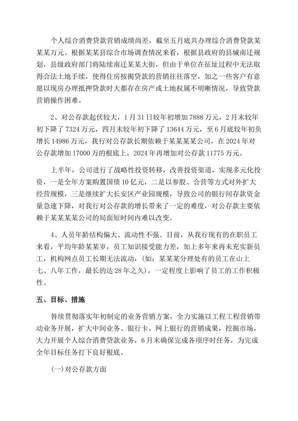 2024支行年中工作总结范文_第3页