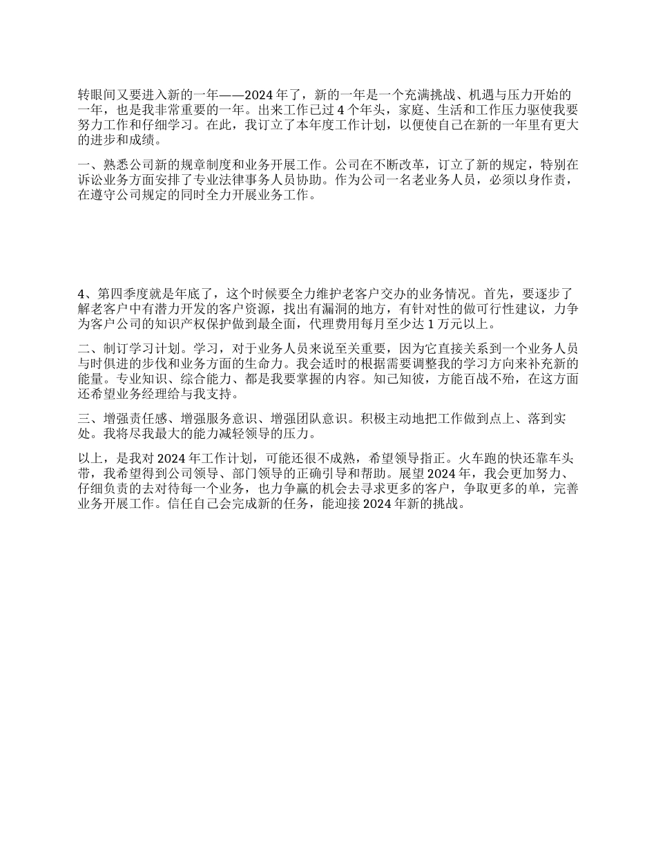 2024新年工作计划范文_第1页