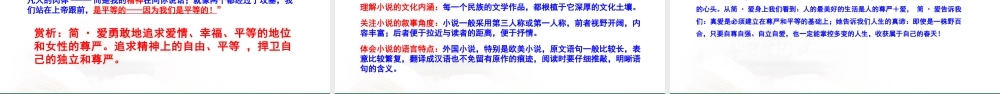 《简爱》（外国小说的阅读）PPT