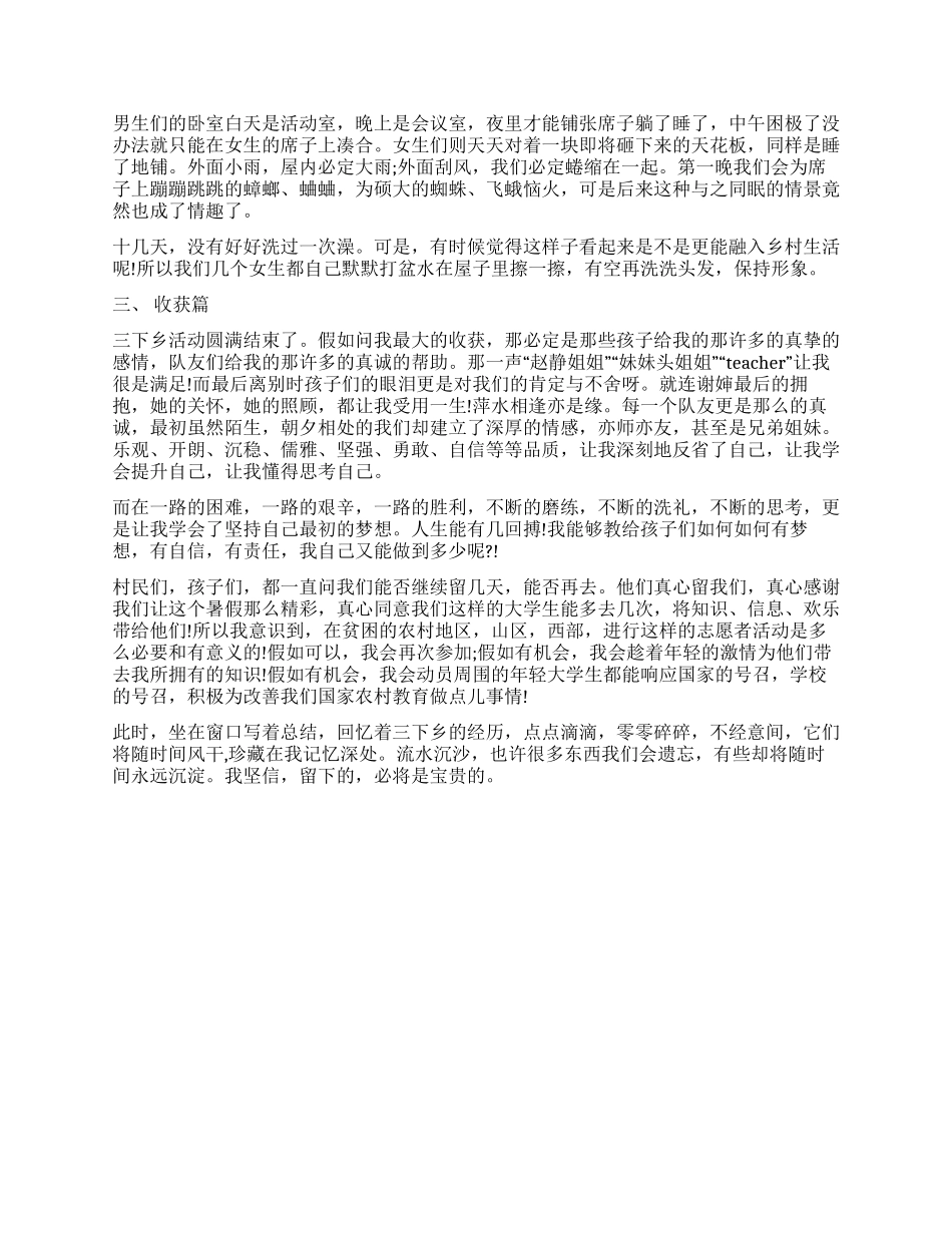 2024暑期三下乡实践总结_第2页