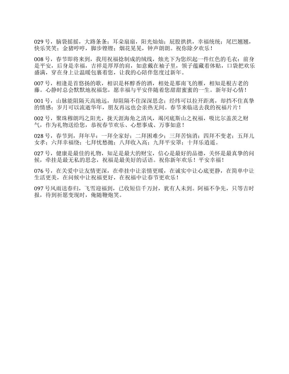 2024最受欢迎的春节祝福短信_第1页