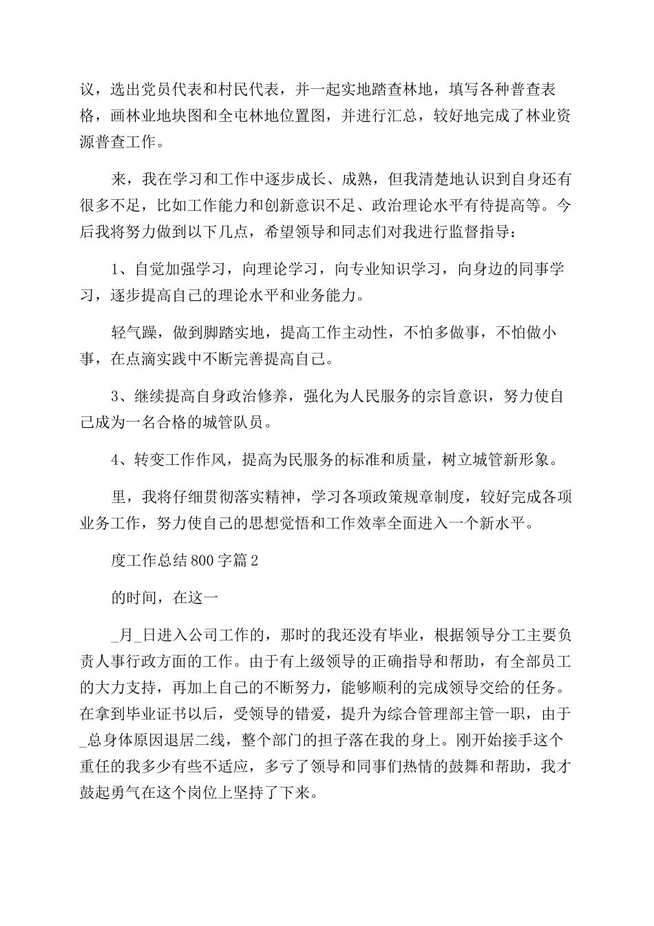 2024最新年度工作总结800字_第3页