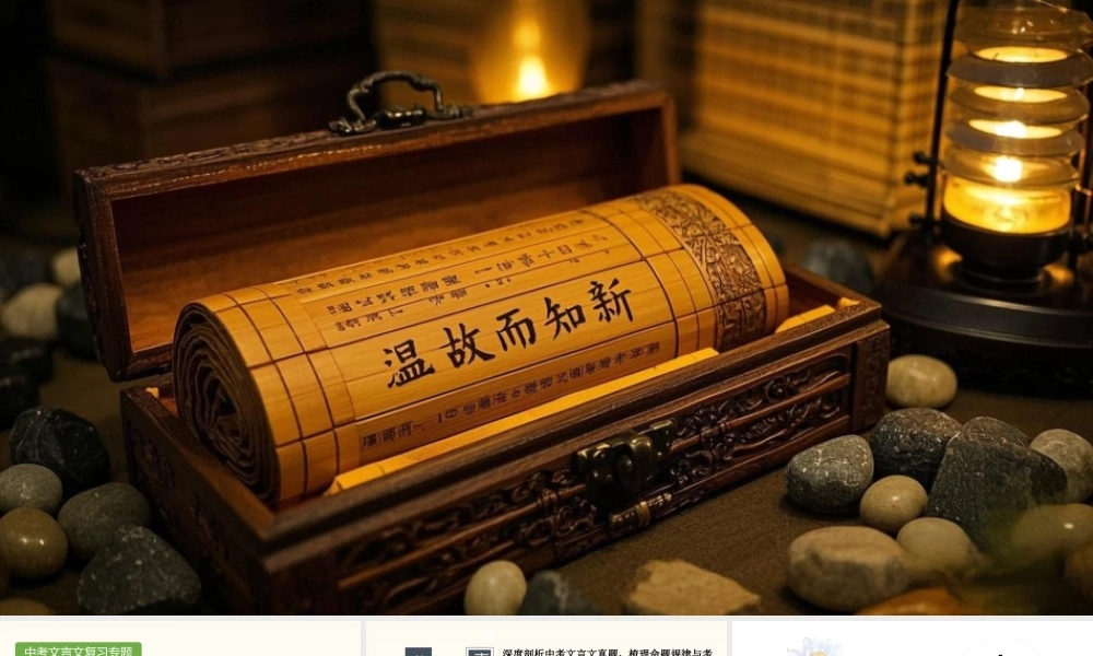 2025年中考语文二轮专题复习：《文言文阅读——对比阅读备考策略》