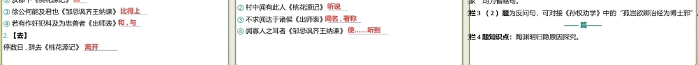 八年级下册教材篇文言文基础通关及词句篇迁移练