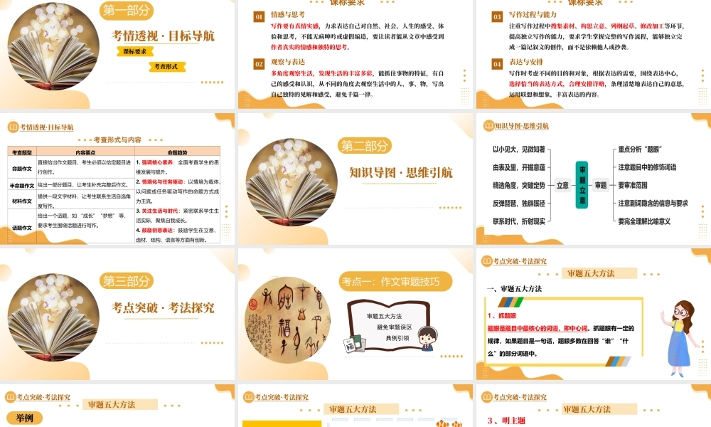 第01讲  审题立意