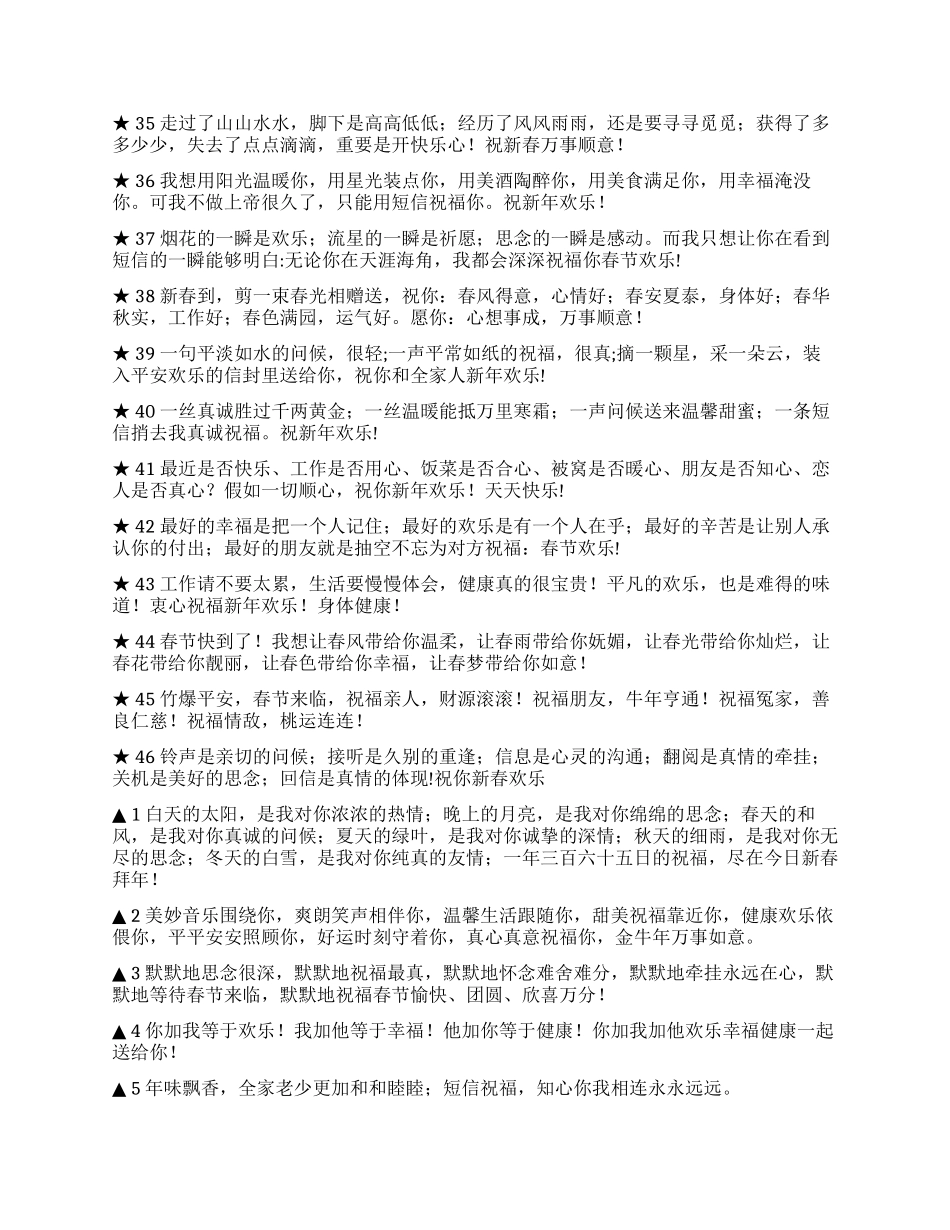 2024牛年新年祝福短信_第3页