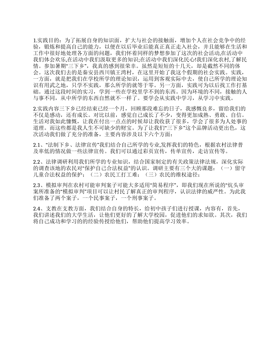 2024社会实践报告三下乡活动_第1页