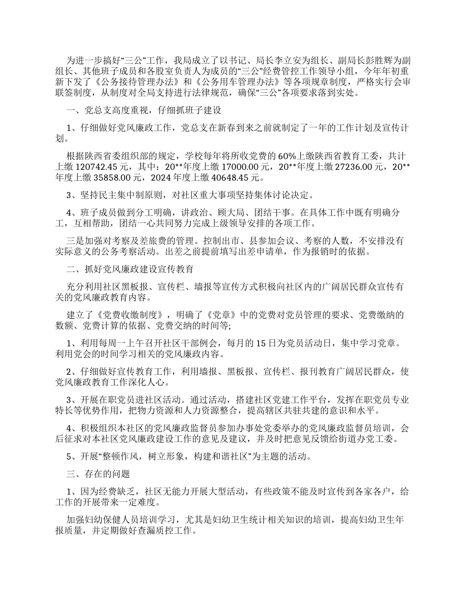 2024社区经费自查报告例文_第2页