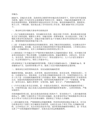 2024编办年终总结范文
