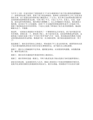 2024被投诉工作检讨书