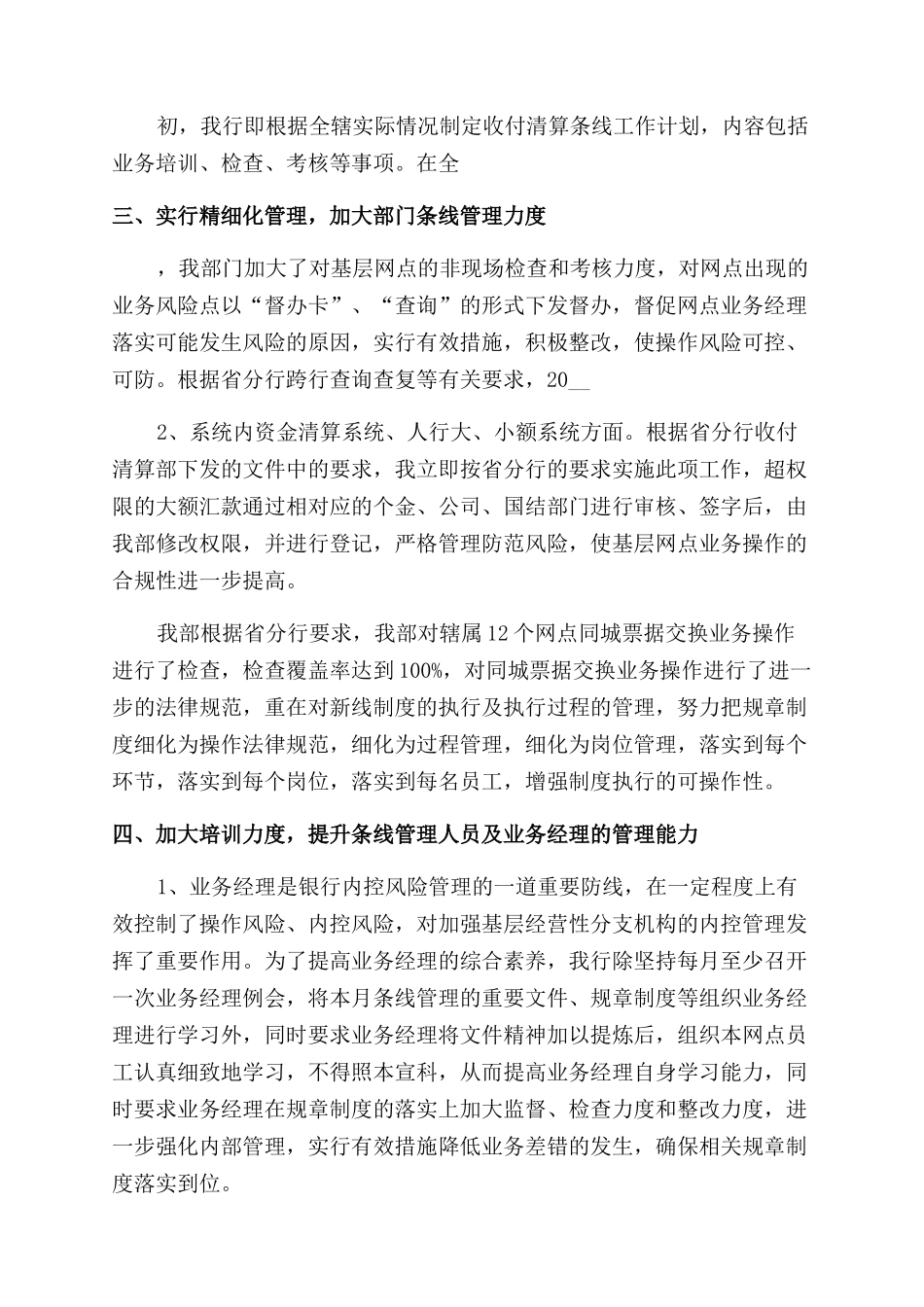 2024银行年度工作总结模板_第3页