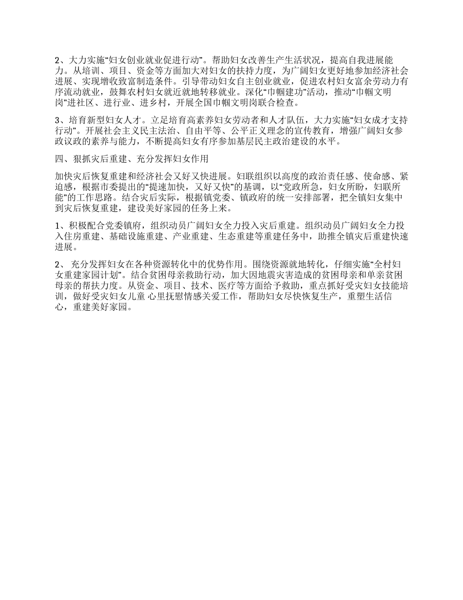 2024镇妇联工作总结_第2页