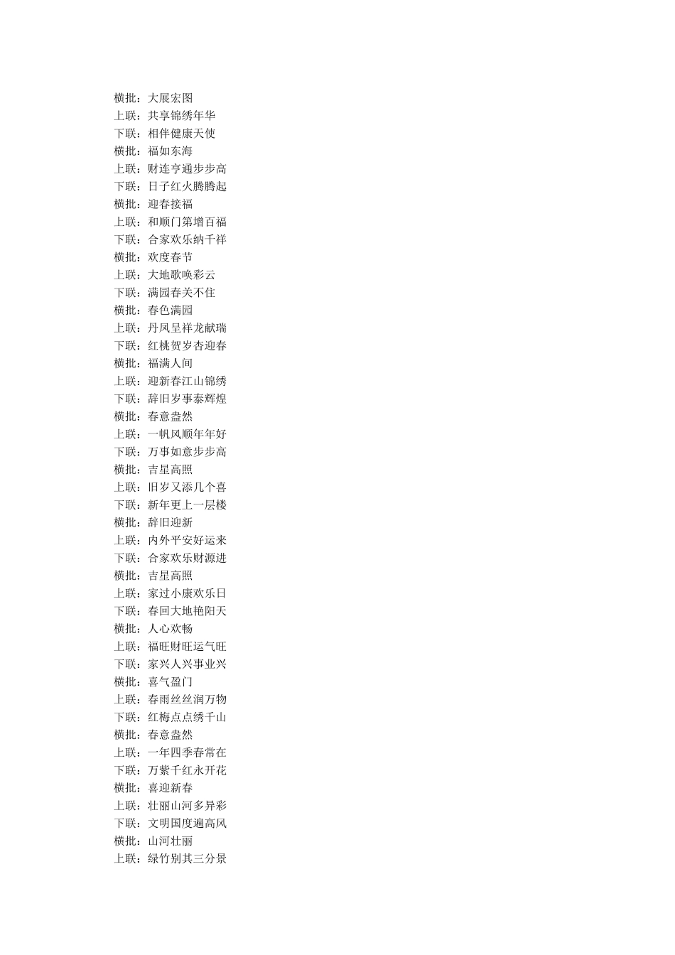 2024鼠年对联大全带横批_第3页