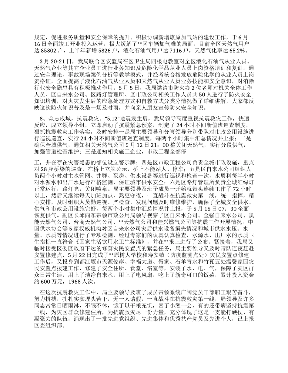 2XX8年上半年市政公用局安全生产工作总结_第2页