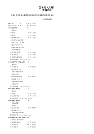 3-艺术本科B批-文科