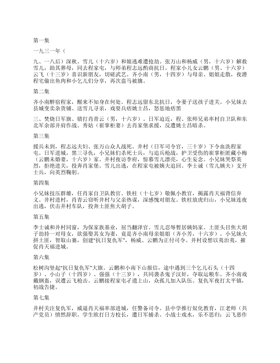 32集电视连续剧《关东少年》_第1页