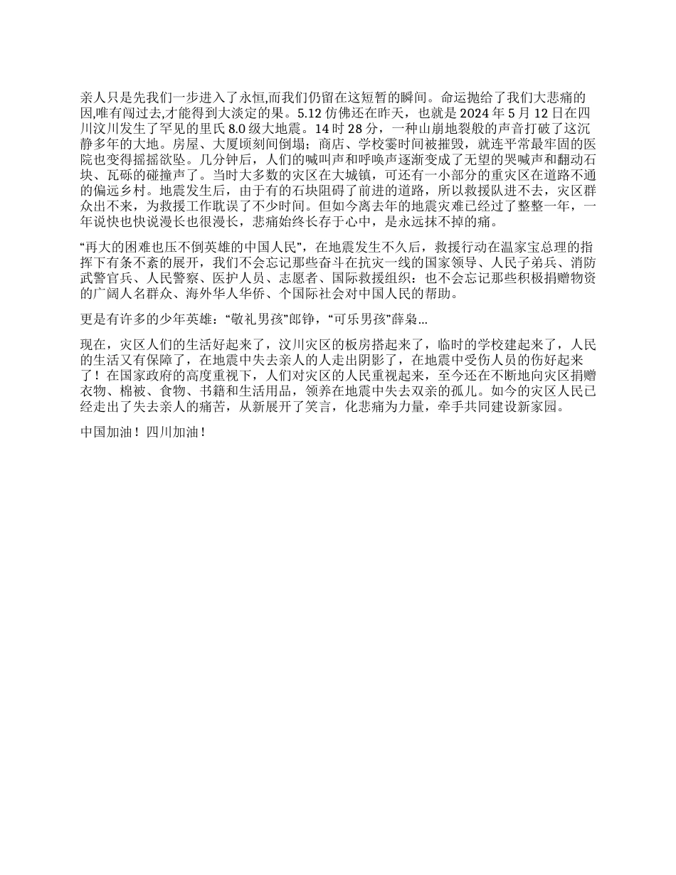 512永远的痛--汶川地震一周年祭_第1页