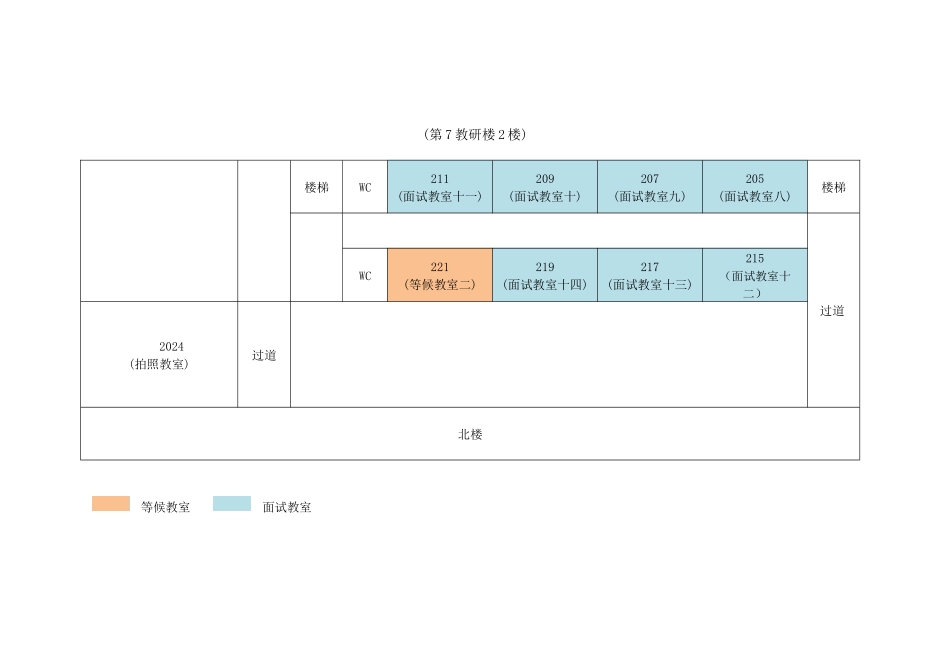 G20普通志愿者面试场地安排示意图_第2页