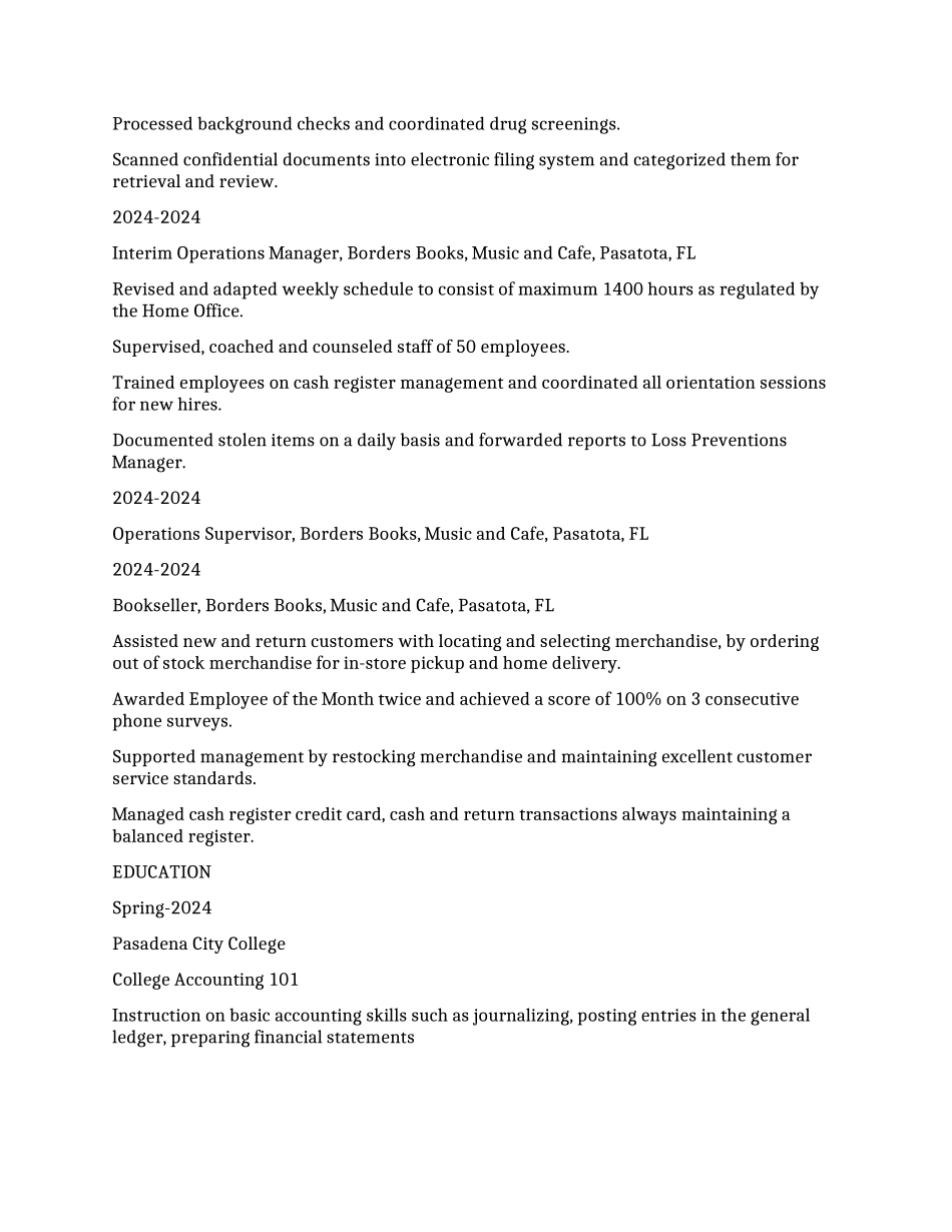 HR主管个人英文简历范本2篇_第2页