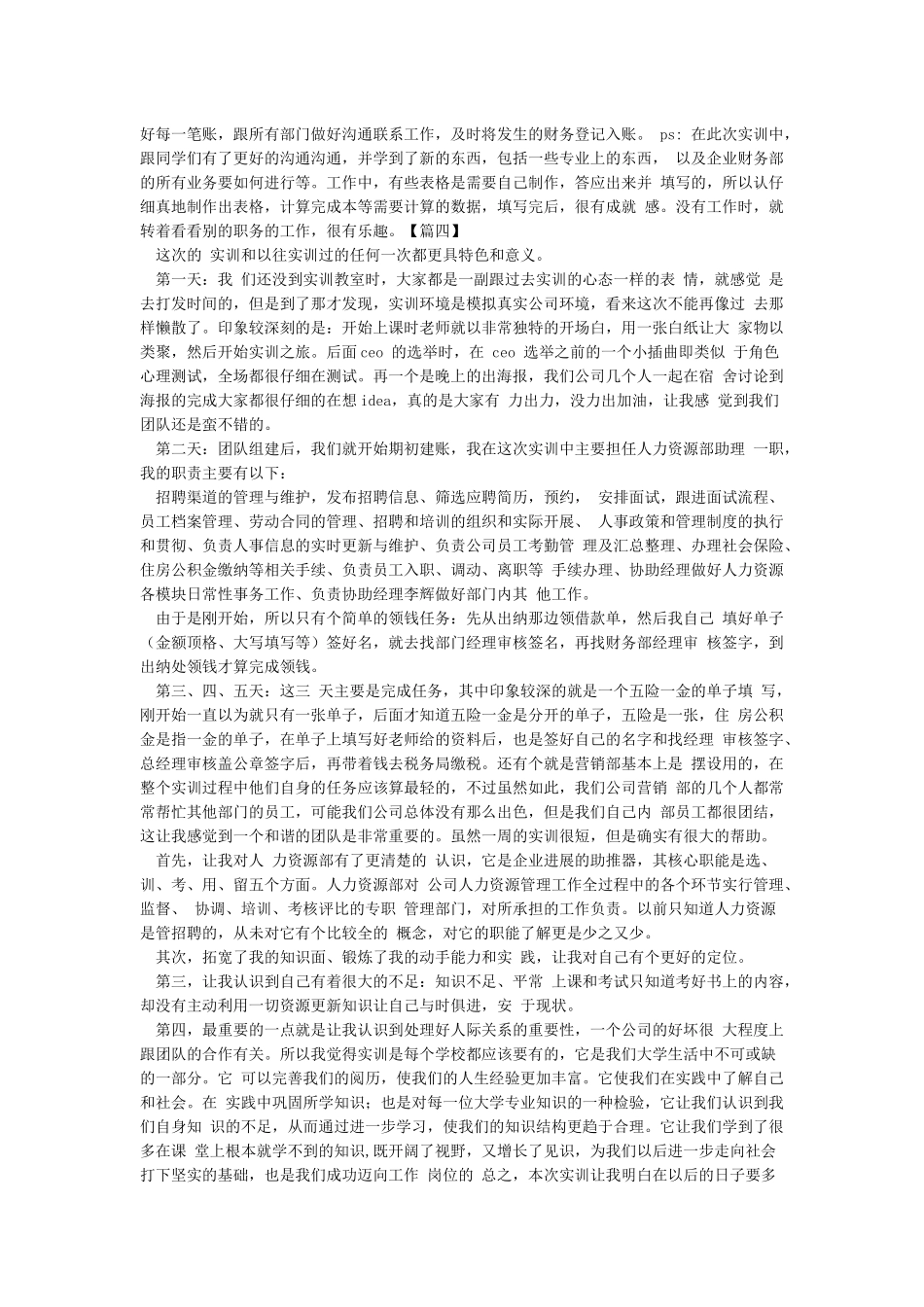 vbse会计实训总结报告_第3页