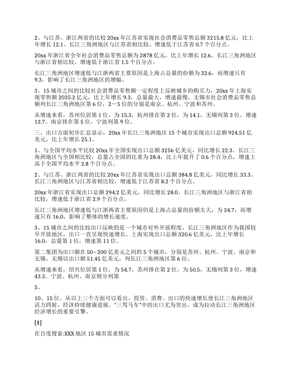 XXX地区15城市需求情况_第2页
