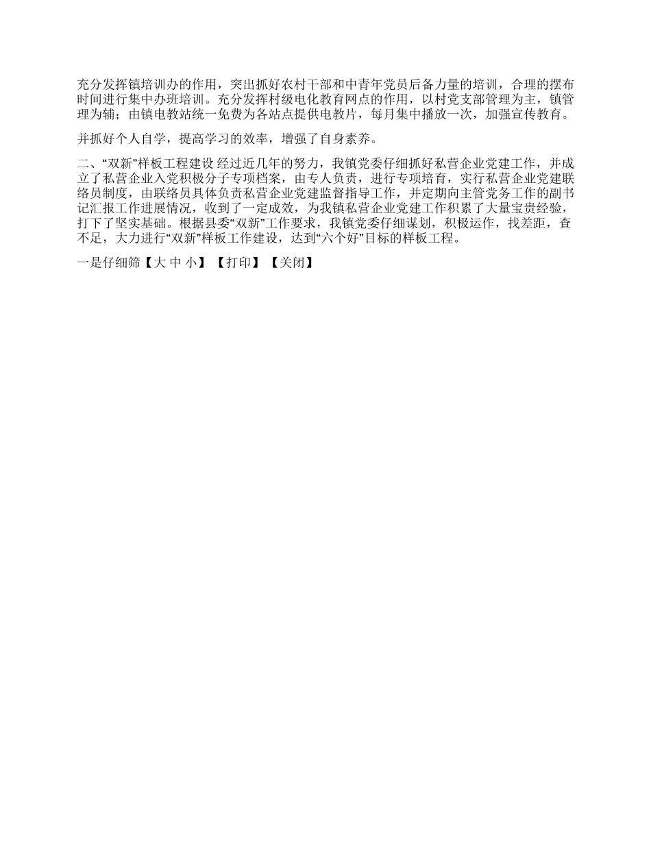 XX乡镇落实组织工作汇报_第2页