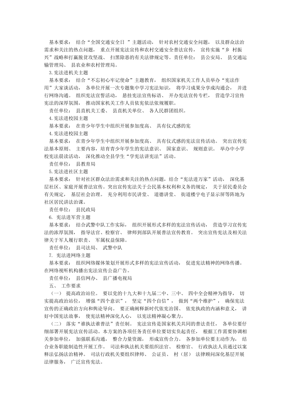 XX县2024年“宪法宣传周”活动实施方案_第2页