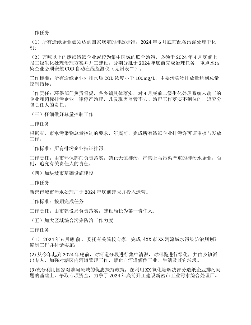 XX市水污染综合整治实施方案_第2页