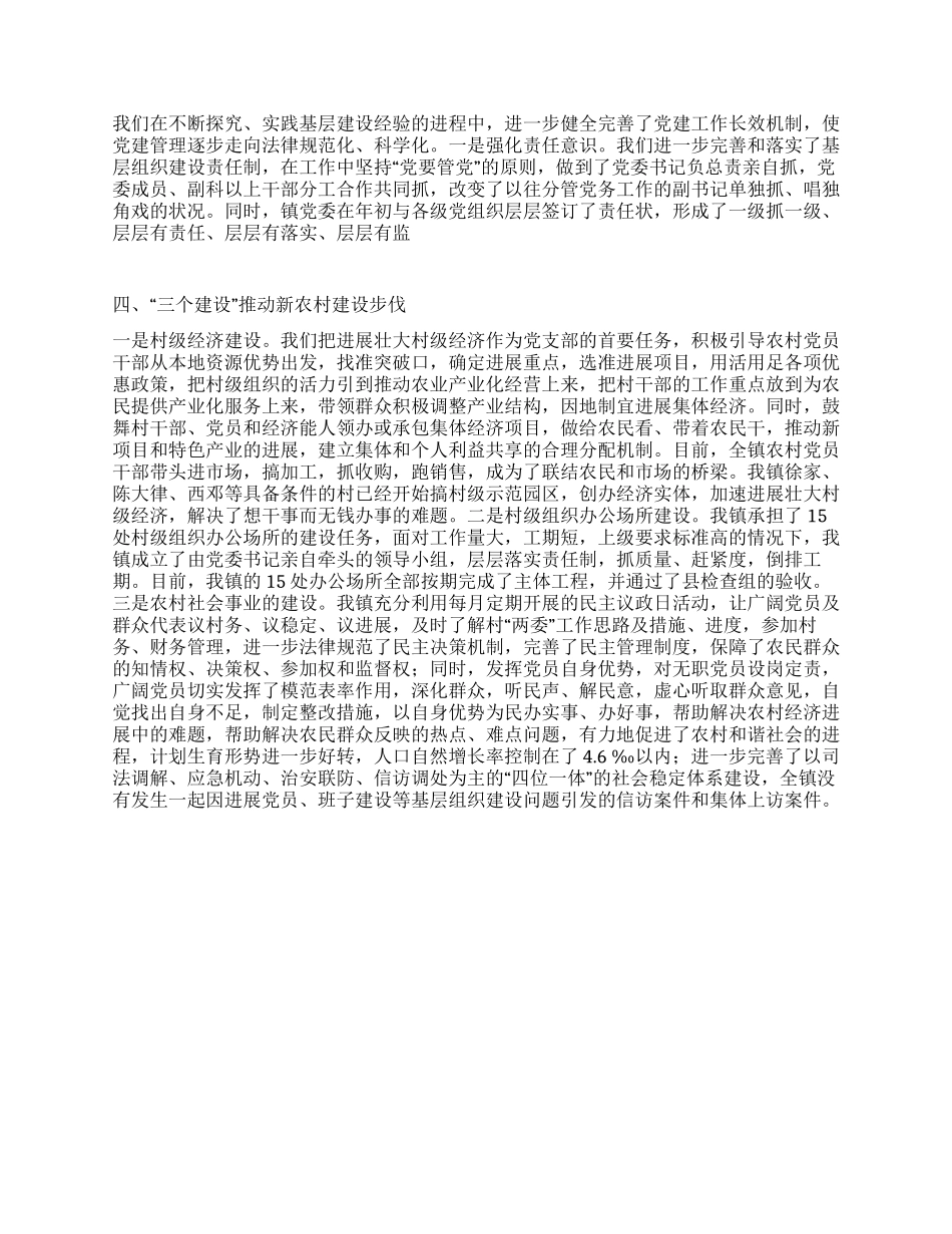 XX年乡镇年度党建工作总结汇报_第2页