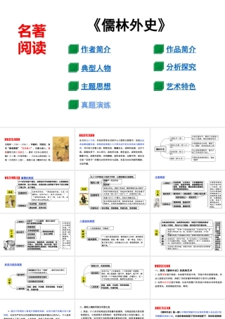 名著阅读：《儒林外史》