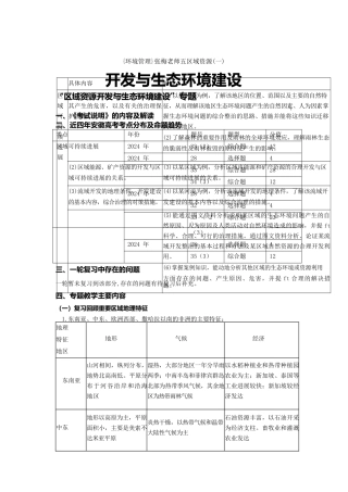 {环境管理}张梅老师五区域资源开发与生态环境建设