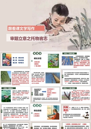 专题7 审题立意之托物言志