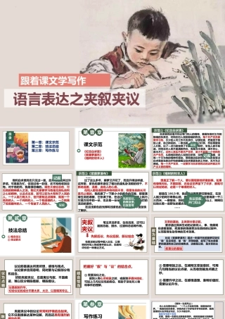 专题17 语言表达之夹叙夹议