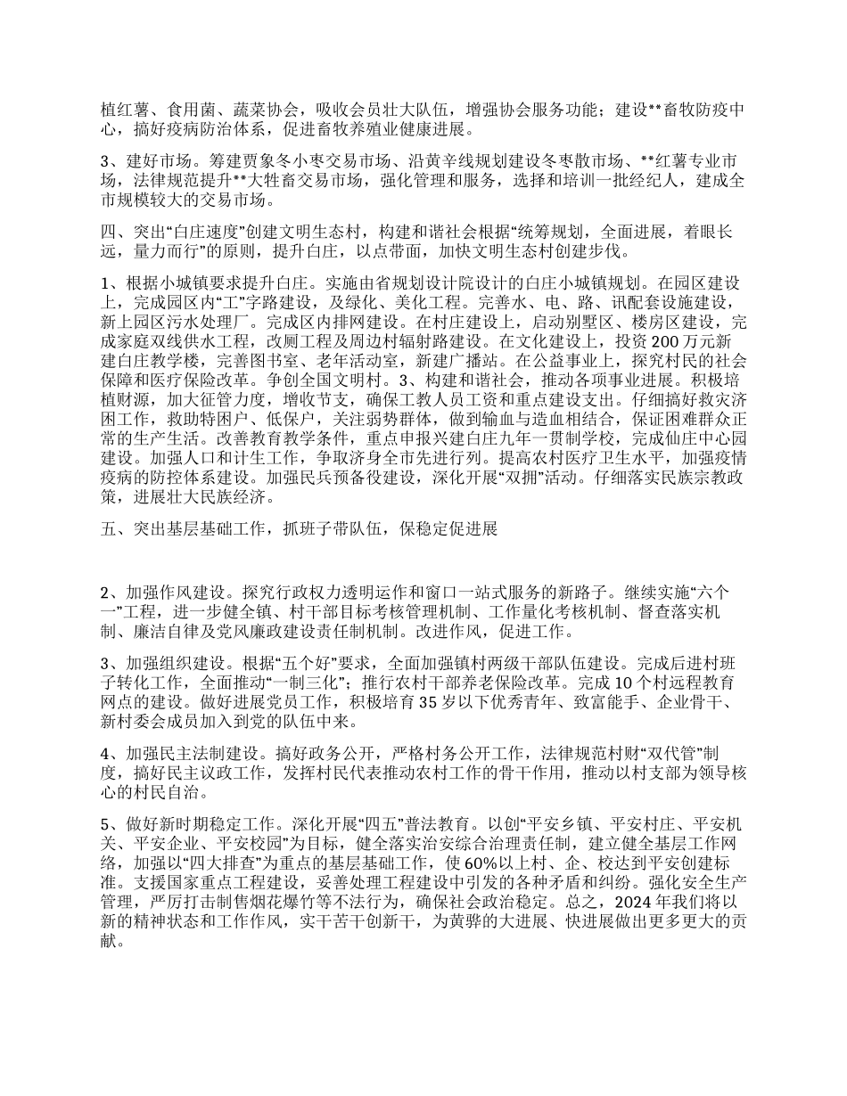 “乡镇政府要点政府工作计划_第2页