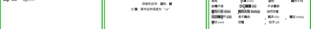 专题一《字音字形》